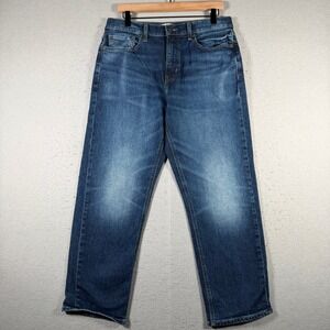 Current Elliott Blue Jay Straight‎ Leg Jeans Blue Wash CE1045NB25 Womens 28